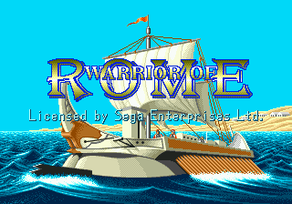 Warrior of Rome Title Screen